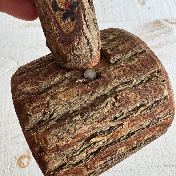 Vintage Novelty Bug Swatter - Hand Made Wooden Hammer - Picture 9 of 9